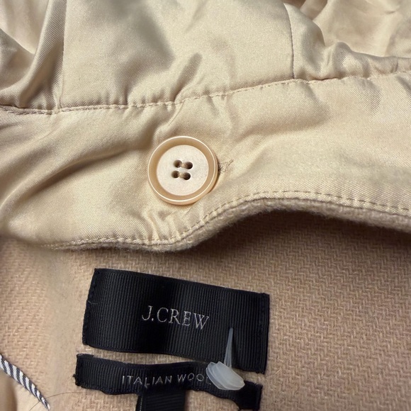 J. Crew Women's Cream Pea Coat - Picture 8 of 9